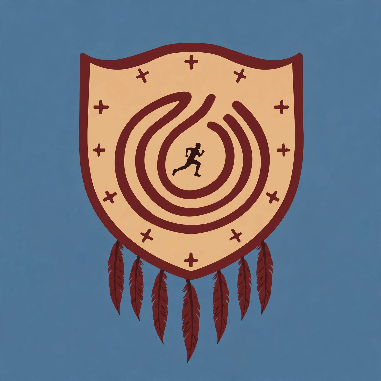 The Red Dirt Runner — runner badge logo